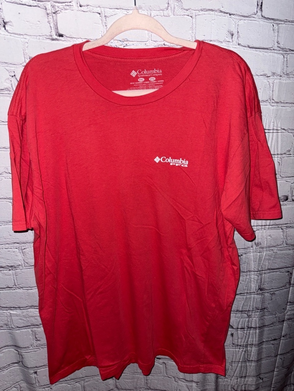 Columbia Red Short-Sleeve Logo Tee